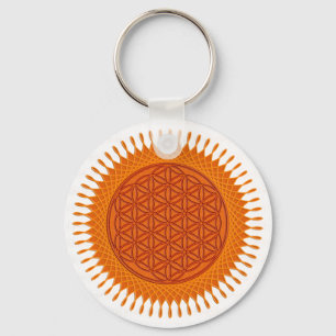 Flower Of Live / sunny design Key Ring