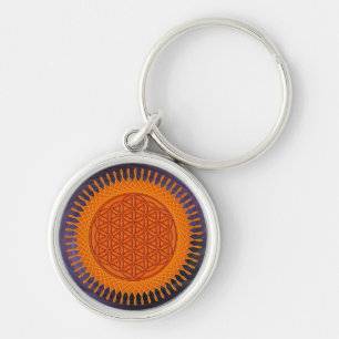 Flower Of Live / sunny design Key Ring