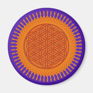 Flower Of Live / sunny design Magnet