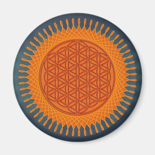 Flower Of Live / sunny design Magnet