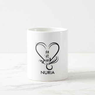 flower of loto, nuria in Chinese, NURIA Coffee Mug
