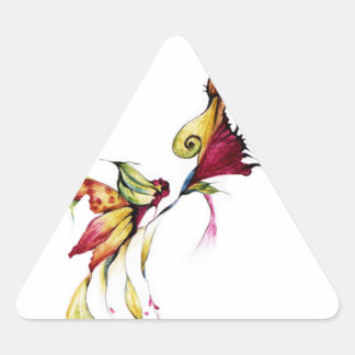 Flower of love triangle sticker