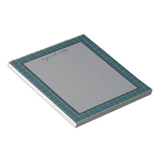 Flower of Scotland Original Scottish Tartan  Notepad