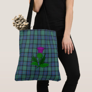 Flower of Scotland  Scottish Clan Tartan  Tote Bag