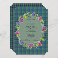 Flower of Scotland Tartan With Gold Frame