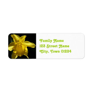 Flower of Wales Return Address Label