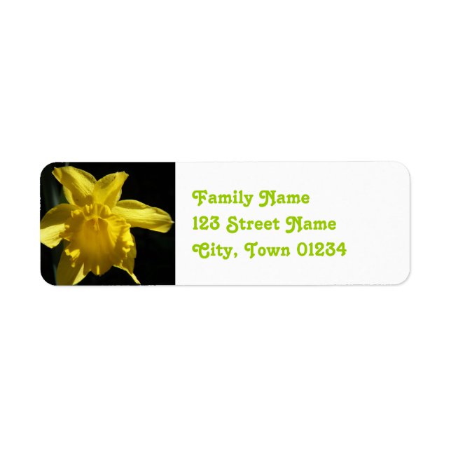 Flower of Wales Return Address Label (Front)