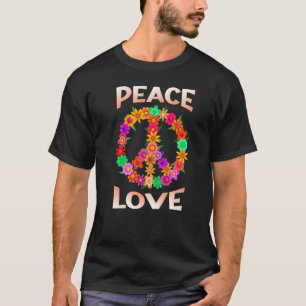Flower Old Peace Welcome Love Sign Hippie T-Shirt