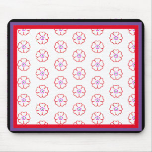 Flower on a White Background Custom Personalized Mouse Pad