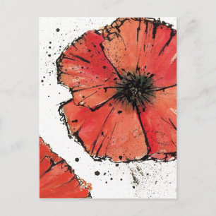 Flower on a White Background Postcard