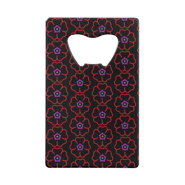 Flower on Black Background Personalised Custom (Front)