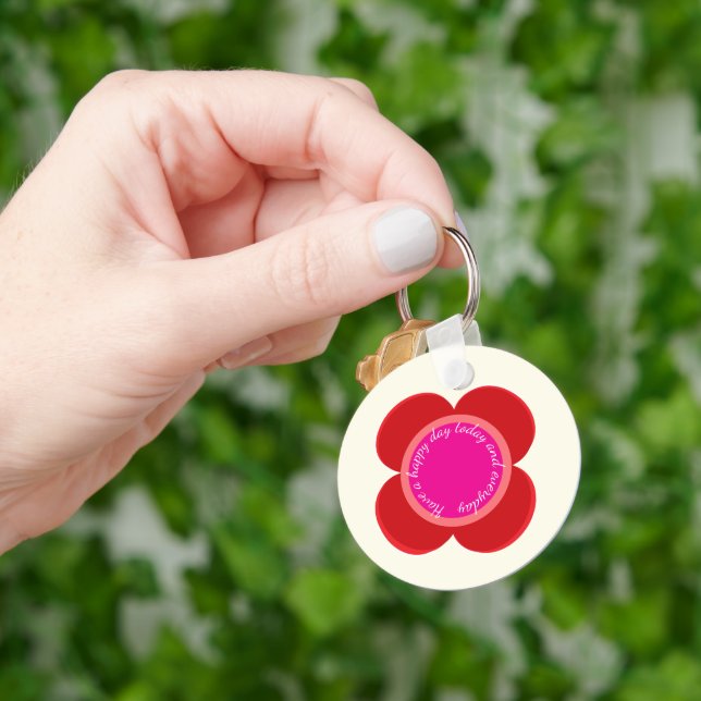 flower on  key ring (Hand)