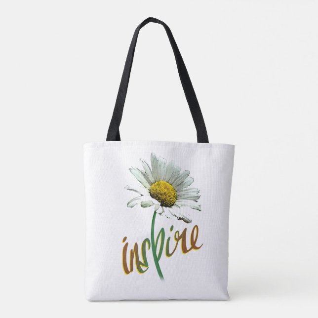 Flower on tote bag (Back)