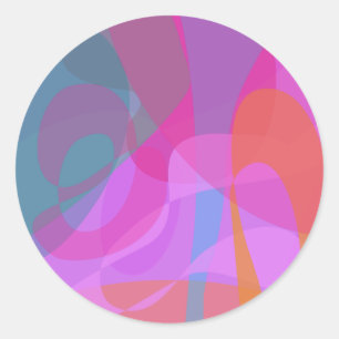 Flower Orchid Classic Round Sticker