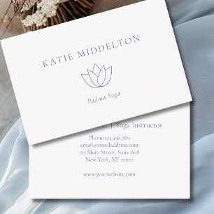 Flower Ornament Yoga Wellness Business Card