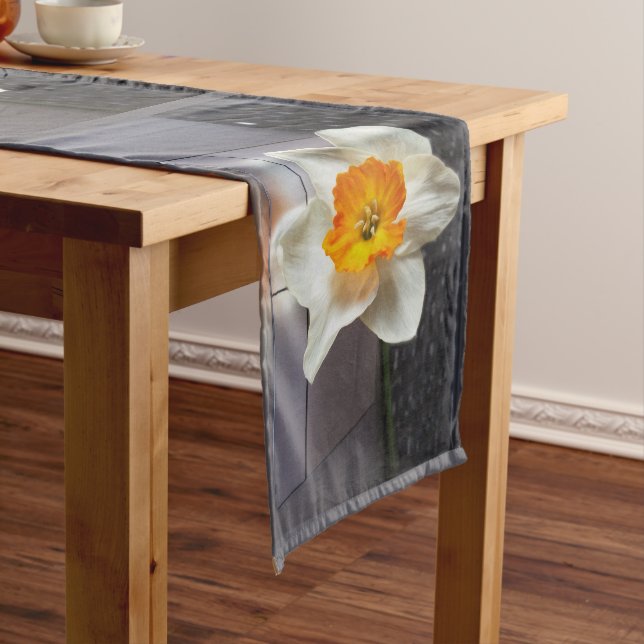 Flower over keyboard long table runner (In Situ)