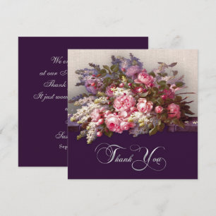 Flower Painting Thank You Wedding Anniversary Card