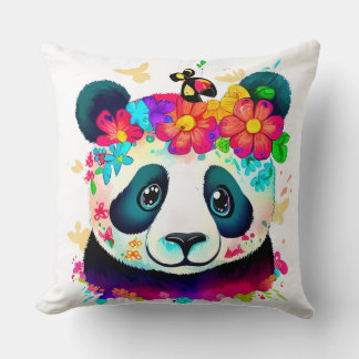 Flower Panda Cushion