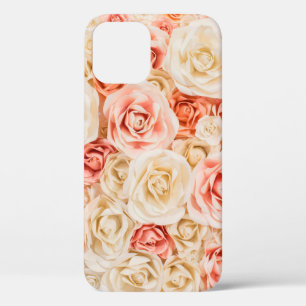 Flower paper for background in love style iPhone 12 case
