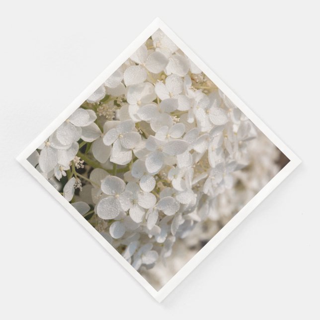 Flower, paper napkin white (Corner)