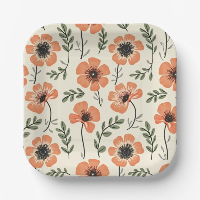 Flower Paper & Party Plates (Front)