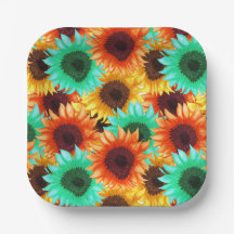 Flower Paper plate