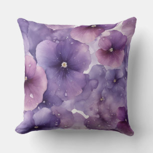 Flower Paradise of Violets Cushion