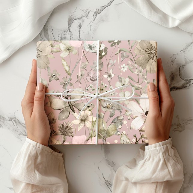 Flower paradise pale chestnut - scale b wrapping paper (Creator Uploaded)