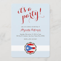 Flower Party, Puerto Rican Flag