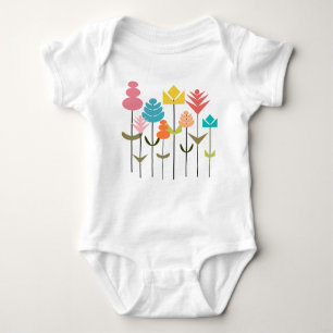 Flower Patch Baby Bodysuit