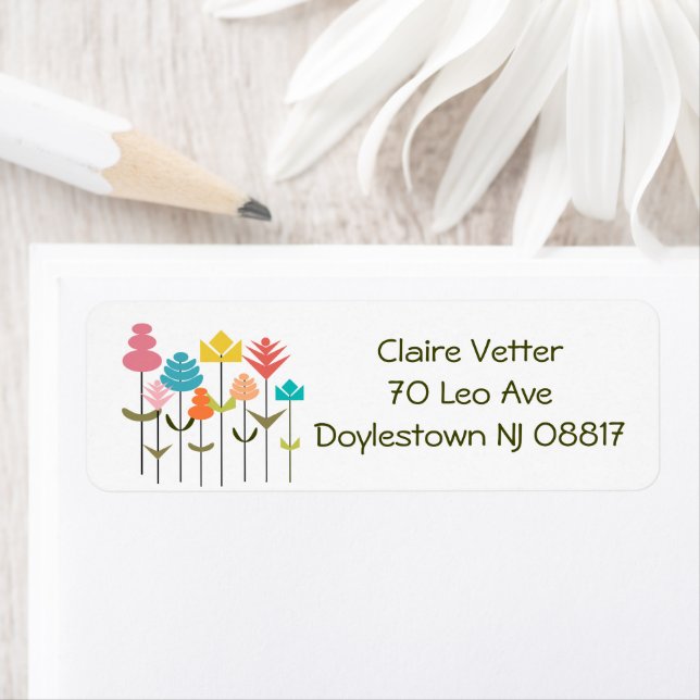 Flower Patch  Return Address Label (Insitu)