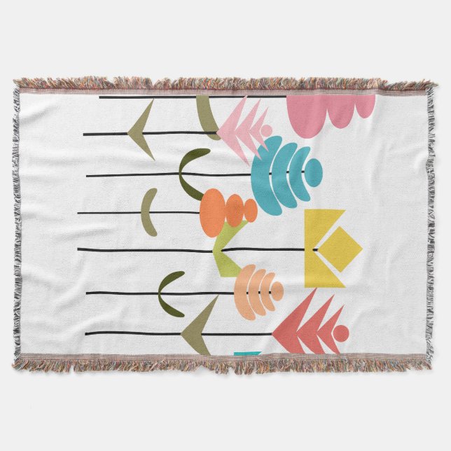 Flower Patch  Throw Blanket (Front)