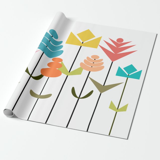 Flower Patch  Wrapping Paper (Unrolled)