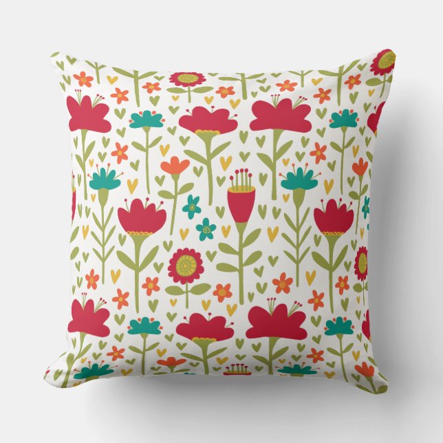 Flower Pattern 270515 Cushion (Front)