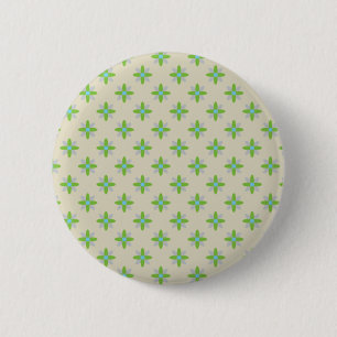 Flower Pattern 6 Cm Round Badge