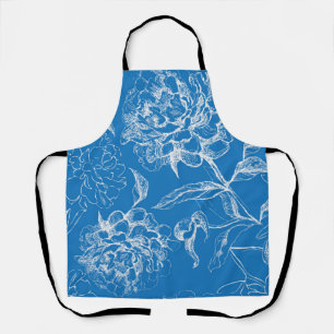 Flower pattern apron
