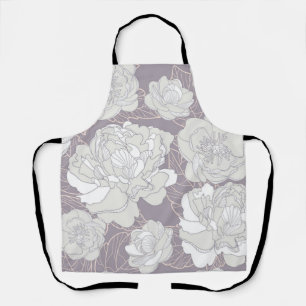 Flower pattern apron