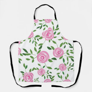 Flower pattern apron