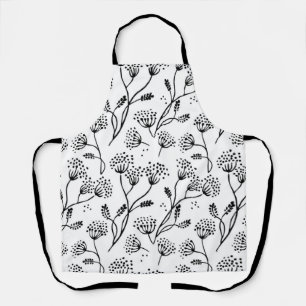 Flower pattern apron