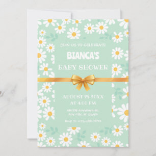 FLOWER PATTERN Baby shower Invitation