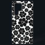 Flower Pattern - Black and White Samsung Galaxy Case<br><div class="desc">Flower Pattern - Black and White</div>