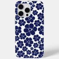 Flower Pattern - Blue and White