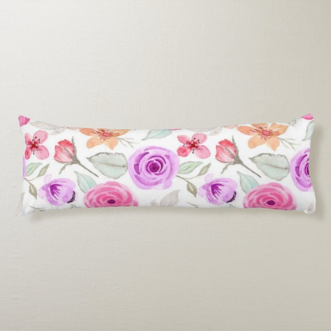 Flower pattern body cushion (Front)