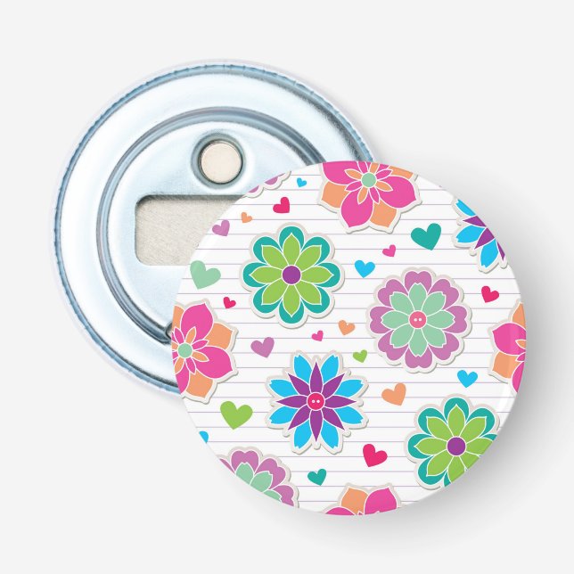 Flower pattern bottle opener (Front)
