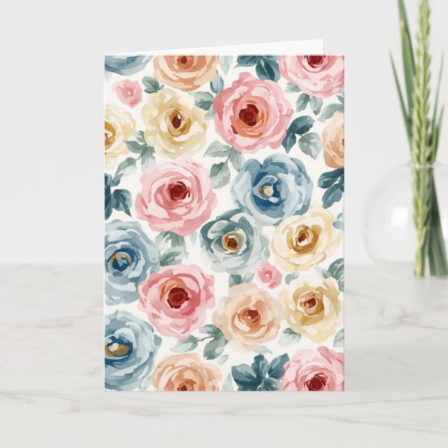 Flower Pattern Card (Front)