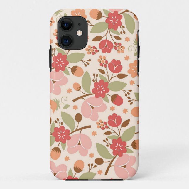 Flower pattern Case-Mate iPhone case (Back)