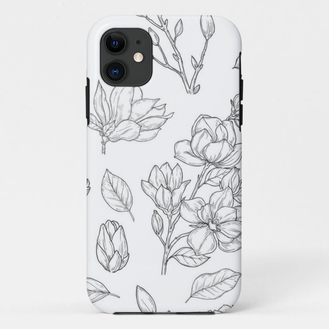 Flower pattern Case-Mate iPhone case (Back)