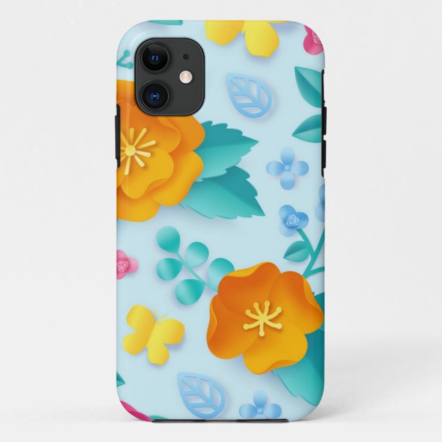 Flower pattern Case-Mate iPhone case (Back)
