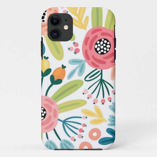 Flower pattern Case-Mate iPhone case (Back)