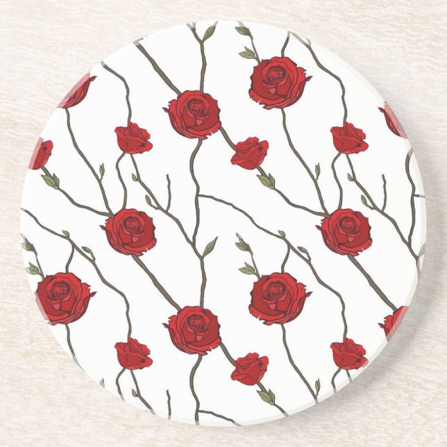 Flower pattern coaster (Front)